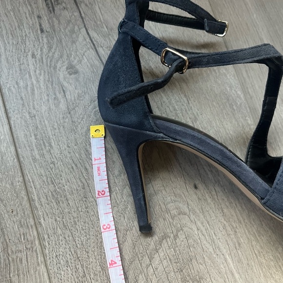 Sole Society Women's Blue Felt Strappy Heels Size 6.5 - Picture 5 of 5